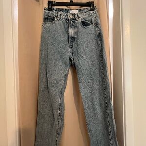 Zara High Rise Mom Jeans